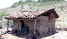 Surveying a rural settlement in Guatemala.