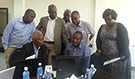 Participants conducting group work during the zoonotic disease prioritization workshop, Kenya, September 2015