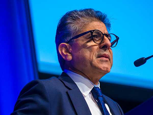 CDC’s Dr. Hamid Jafari, Principal Deputy Director for the Center of Global Health, speaks to at the center’s 2017 Annual Meeting.