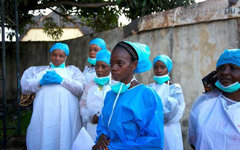 Dr. Telly Diallo and triage trainees