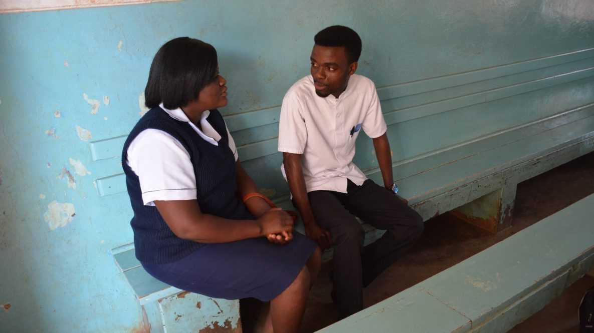 Charlotte Maganga Chimthuli & (Left) & Aubrey Dakalira (Right) Both are graduates of the HRH program and work in a hospital outside of Lilongwe, where over 3,000 persons living with HIV receive treatment.