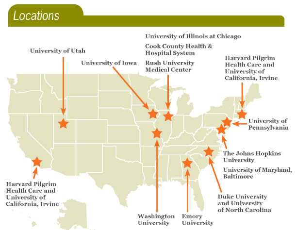 map of epicenter locations