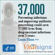 	CDC Carbapenem-resistant Enterobacteriaceae (CRE) Vital Signs report.