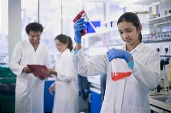 researchers in a lab