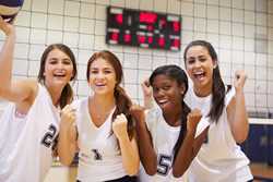 	photo: volleyball players