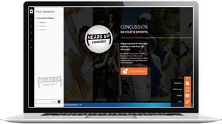 HEADS UP coaches' training screen shot