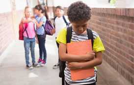 Boy being teased at school