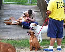 Youths at a juvenile detention center in Georgia help save homeless pets. (Photo courtesy of Rescue 2 Restore)