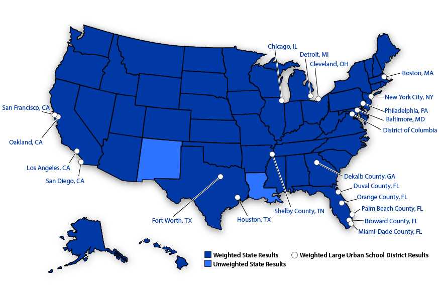 	School Health Profiles 2014 participation map