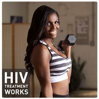 African American women profile holding barbell 