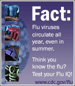 The Flu I.Q. widget is an interactive quiz to test your flu knowledge.