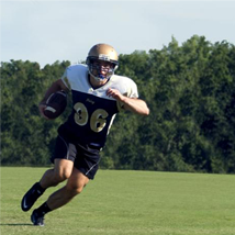 	Teen football player