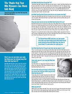 Snapshot of 'Hepatitis B: Are you at Risk' 2-page fact sheet