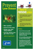 Lyme disease prevention bookmark image