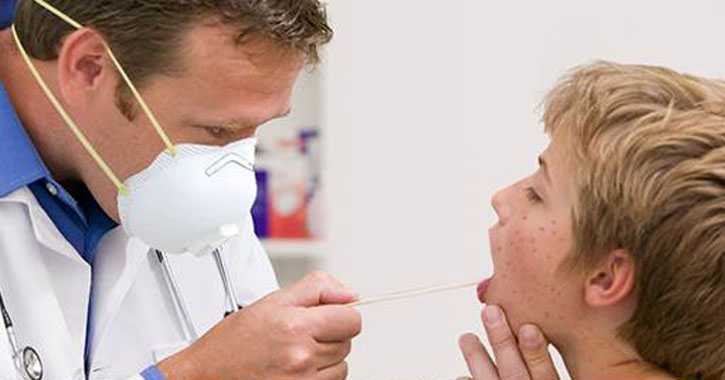 Doctor examining patient