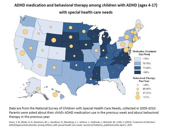 ADHD medication and behavioral therapy among children with ADHD (ages 4-17) with special health care needs