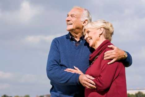 Elderly couple