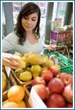 Woman Shopping For Veggies