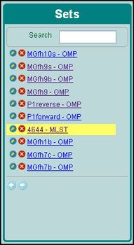 Figure 2 is an image showing the selecting of a set of sequence data to view.