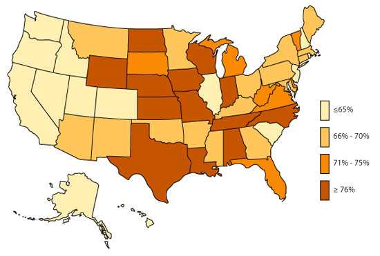 State-based Prevalence Data of Children  with a Current ADHD Diagnosis Receiving Medication Treatment (2011-2012)