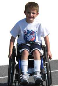 boy in wheelchair