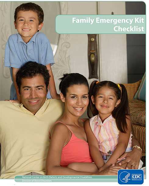 Family Emergency Kit Checklist