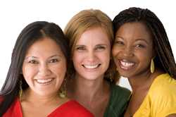 Photo: Three women smiling