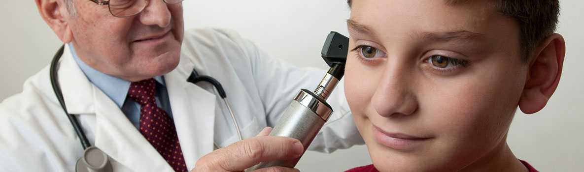 A young boy having a doctor's visit