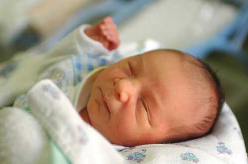 Sleeping newborn