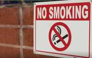 No Smoking sign on a building