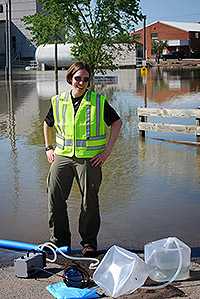 	Ellen Yard checking water quality in Tennessee