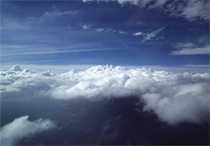 Aerial view of clouds