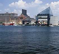 The waterfront in Baltimore