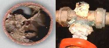 Figure 7.6. Corrosion in Piping Resulting From Galvanic Response