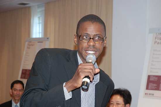 Daniel Wako (Emergency Response Coordinator, CDC Kenya) at training in Tunisia