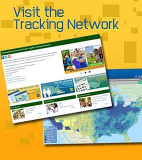 Screen Captures of Tracking Network Website and Map. Text: 