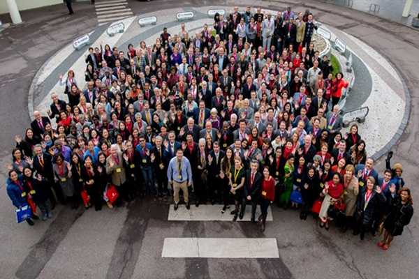 Group photo of panel physicians at the Intergovernmental Panel Physicians Training Summit in Prague, Czech Republic