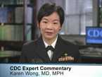 Screenshot of Dr. Karen Wong in medscape commentary New cholera vaccine for adult travelers