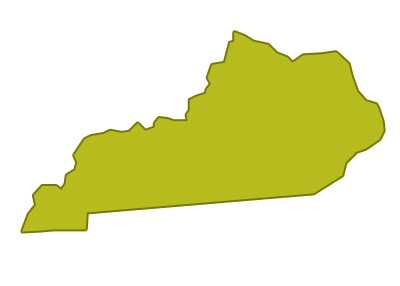 outline of kentucky