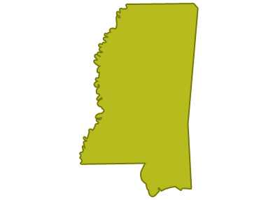 outline of mississippi