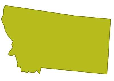 outline of montana