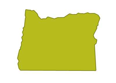 outline of oregon