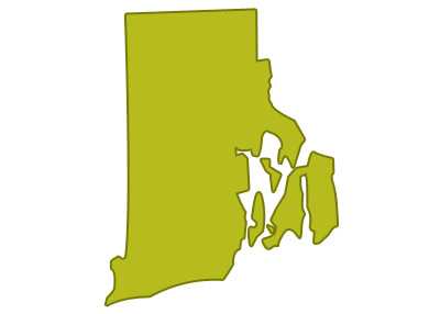 outline of rhode island