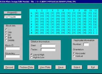 Figure 7. Dialog window for Module 2 - Template Design.