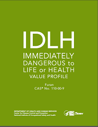 	Cover shot of Immediately Dangerous to Life or Health Value Profile for Furan