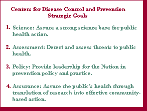 CDC Strategic Goals