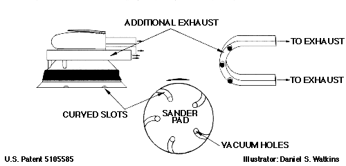 Additional Exhaust and Slotted Sanding Pad for Hand Sanders