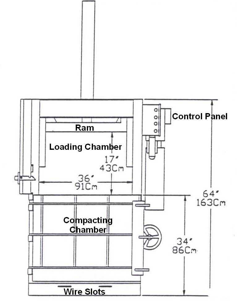 Diagram of baler.