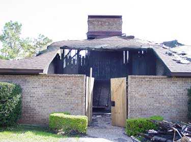 Residential structure after fire.