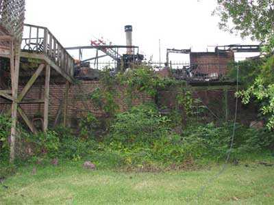 embankment and patio